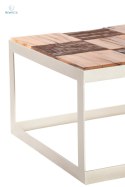 Aluro - loftowy, idustrialny stół kawowy SAVIR, 117x36 cm