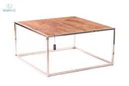 Aluro - loftowy, industrialny stolik kawowy FOSIL, 90x90 cm