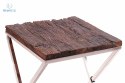 Aluro - loftowy, industrialny stolik pomocniczy AMAX, 58x45 cm