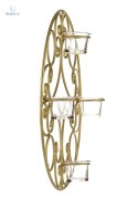 Aluro - dekoracyjny świecznik wiszący FIELD złoty, śr. 40 cm