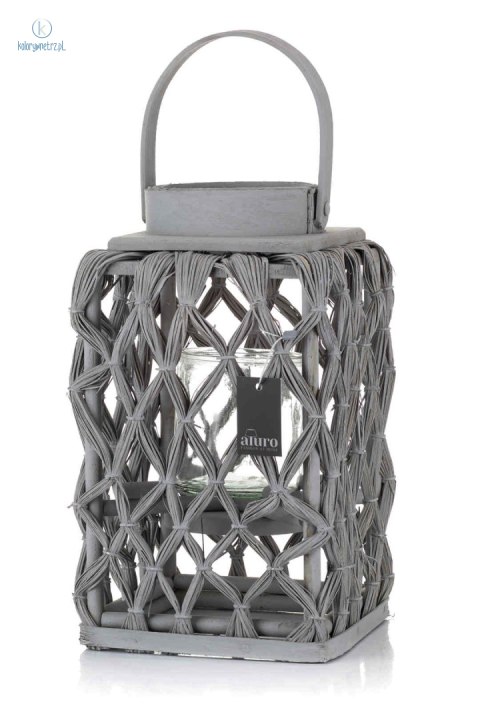 Aluro - drewniana latarnia na świece JALAMA XL, 33x20 cm