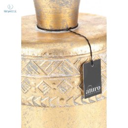 Aluro - metalowy wazon dekoracyjny SOLCO złoty, 21x25
