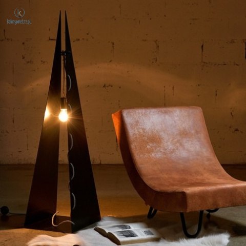 GIE EL - designerska loftowa lampa podłogowa ARROW BIG czarna